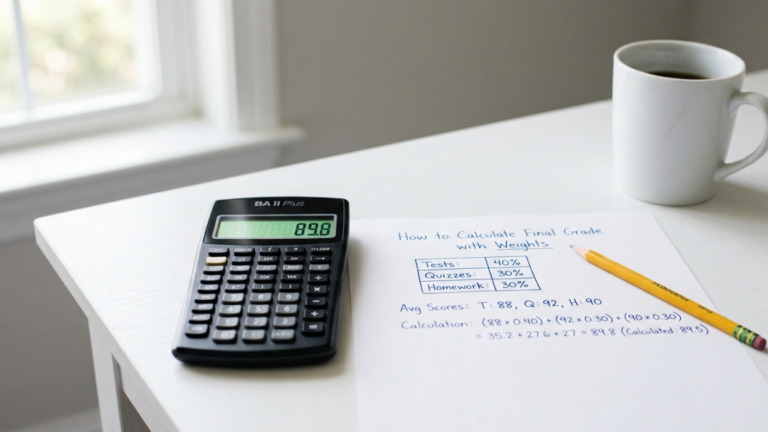 How to Calculate Final Grade with Weights